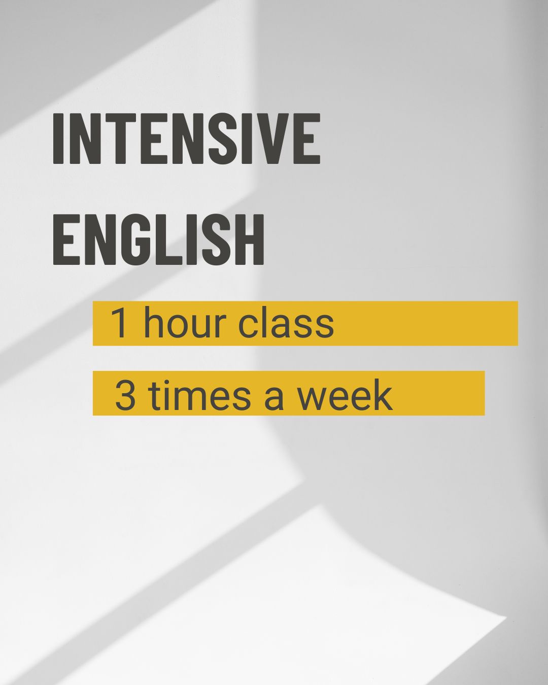 Intensive English